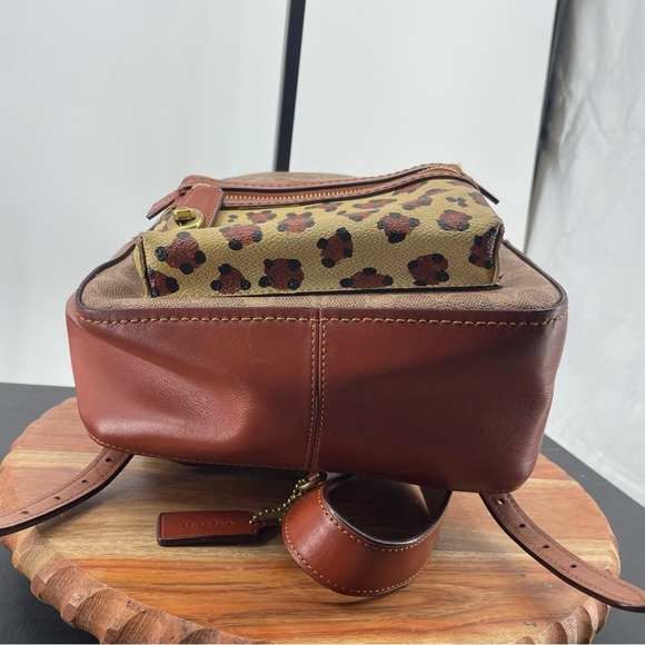 Coach Campus Backpack 23 Signature Canvas 32715 Beige / Brown PVC Leather Bag - Picture 7 of 16